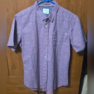 Level Ten Mens Purple Casual Button Down Shirt